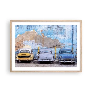 Affisch i ram av ljusek - Veteranmöte - 70x50 cm