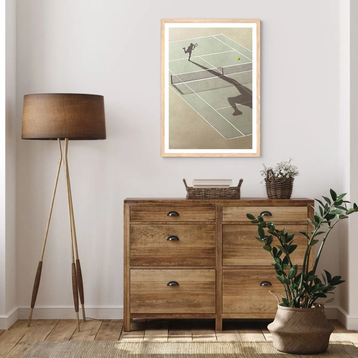 Affisch i ram av ljusek - Övervinna sig själv - 61x91 cm