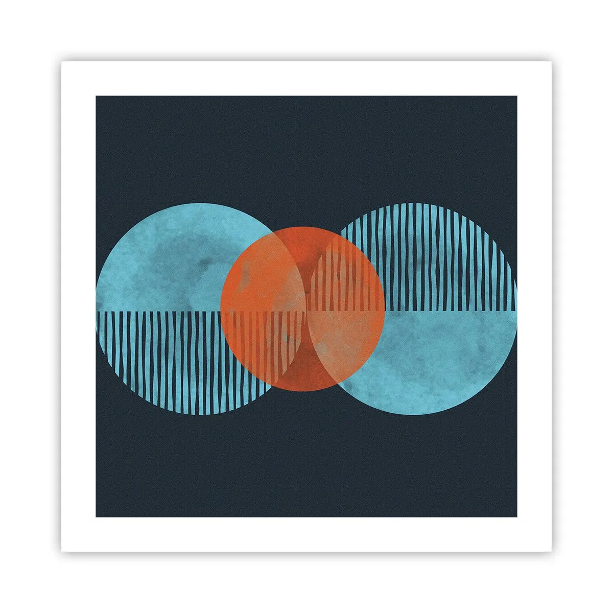 Affisch - Symmetrisk komposition - 50x50 cm