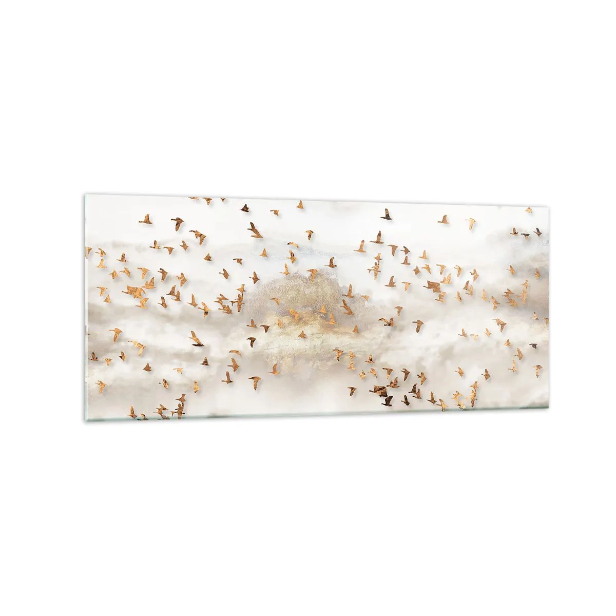 Glastavla - Bild på glas - Det är dags... - 120x50 cm