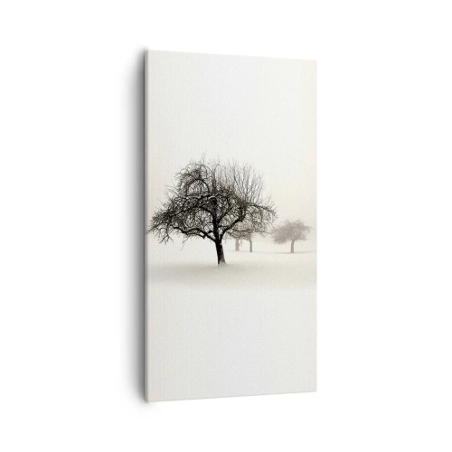 Canvastavla - Bild på duk - Vintersömn - 55x100 cm