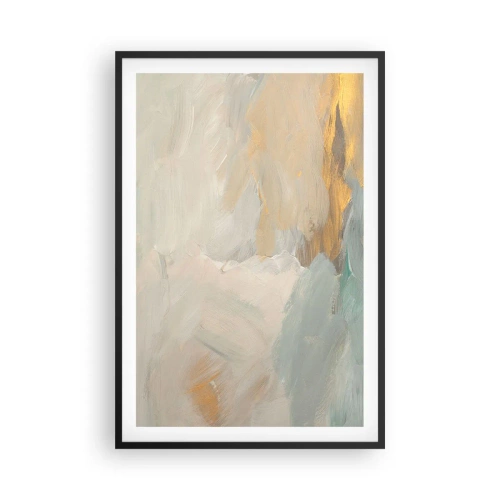Affisch i svart ram - Abstraktion - ett land av mildhet - 61x91 cm