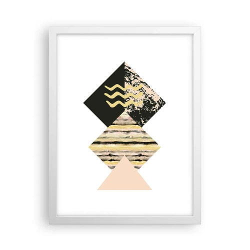 Affisch i vit ram - Inte så enkelt - 30x40 cm