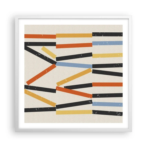 Affisch i vit ram - Horisontell komposition - 60x60 cm