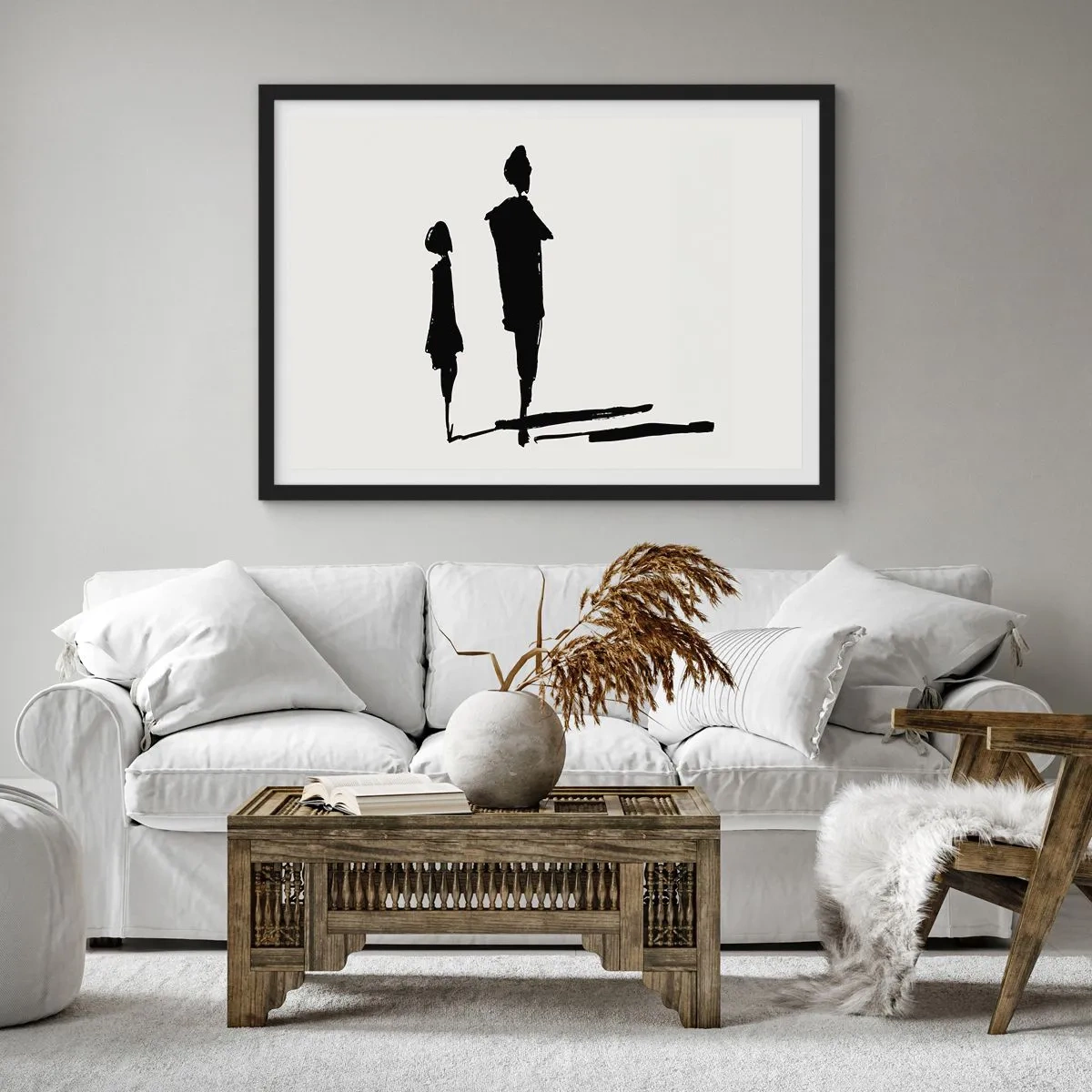 Affisch i svart ram - Säkert tillsammans? - 70x50 cm