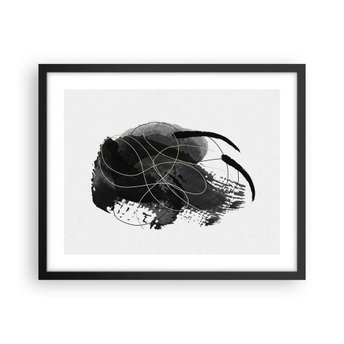 Affisch i svart ram - Uppkommen ur svärta - 50x40 cm