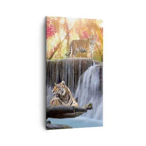 Canvastavla - Bild på duk - Surrealistiskt landskap - 45x80 cm