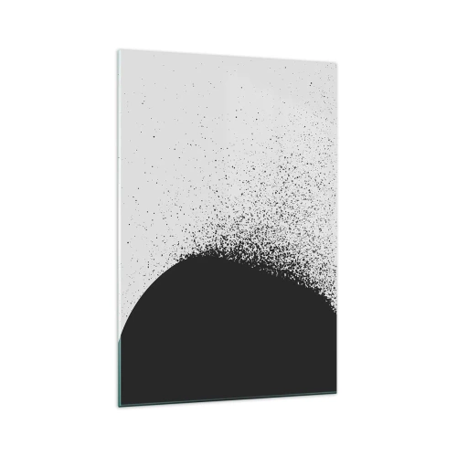 Glastavla - Bild på glas - Partiklarnas rörelse - 70x100 cm