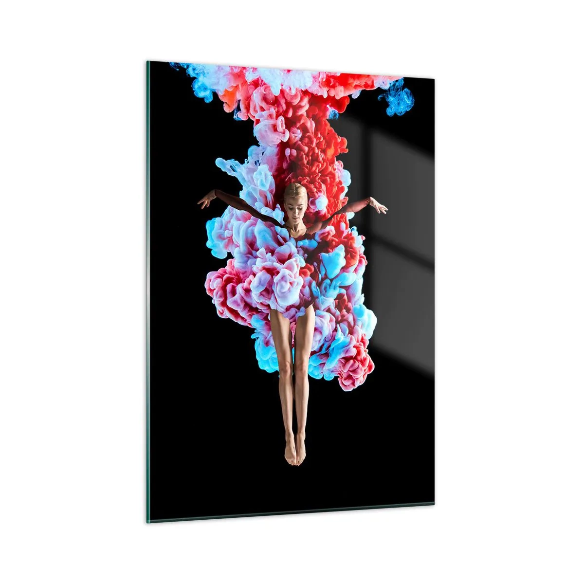Glastavla - Bild på glas - Fullt blommande - 50x70 cm