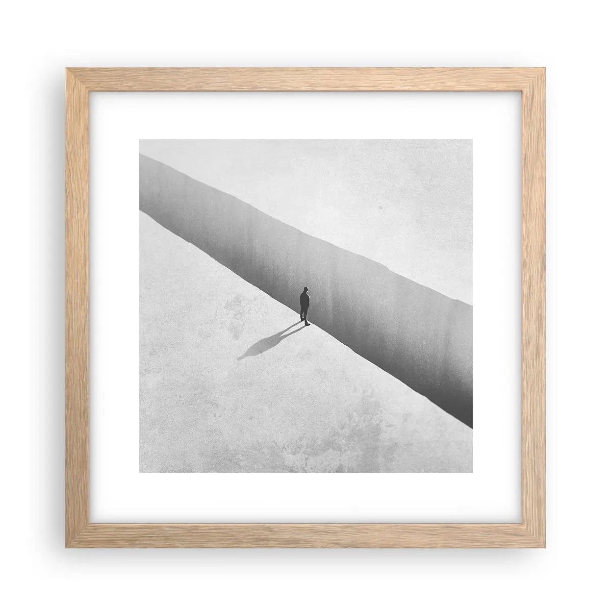 Affisch i ram av ljusek - Tydligt mål - 30x30 cm