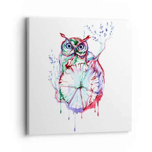 Canvastavla - Bild på duk - Klok ur naturen - 30x30 cm