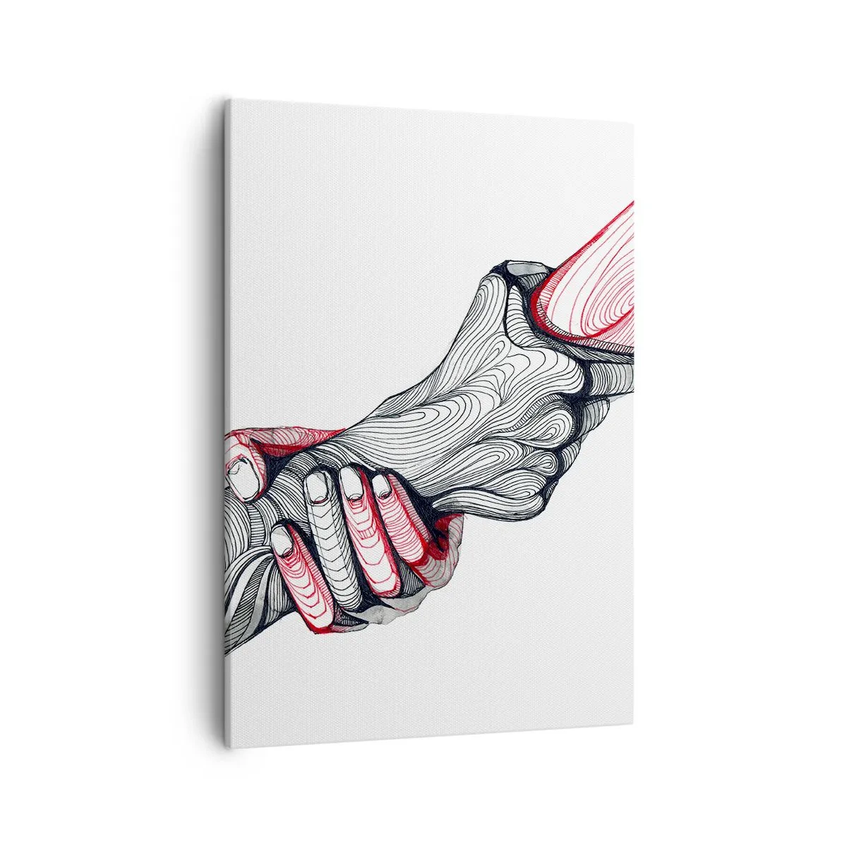 Canvastavla - Bild på duk - Du är i goda händer - 50x70 cm
