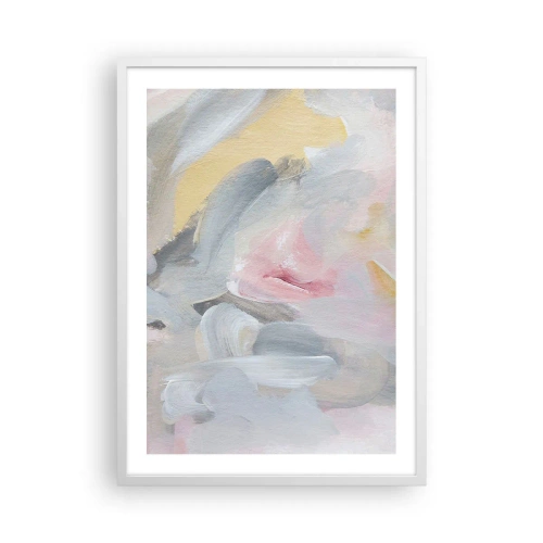 Affisch i vit ram - I en pastellfärgad värld - 50x70 cm