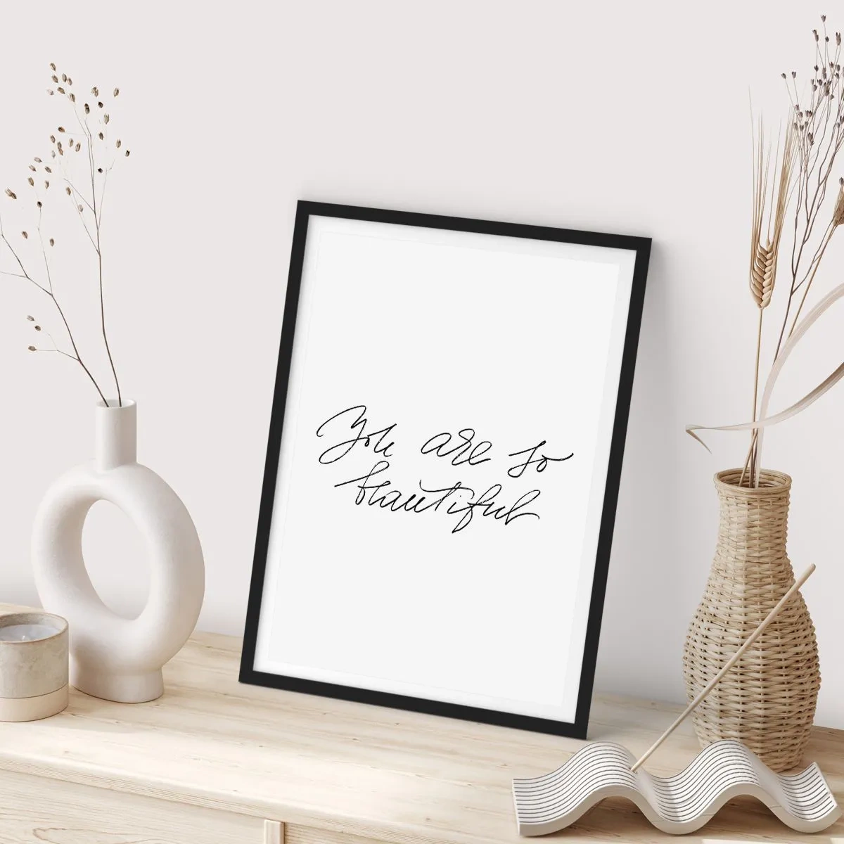 Affisch i svart ram - Verkligen, tro mig... - 30x40 cm