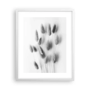 Affisch i vit ram - Fluffigt gräs - 40x50 cm