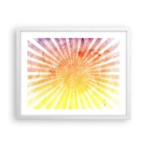 Affisch i vit ram - Solupp- och nedgångar - 50x40 cm