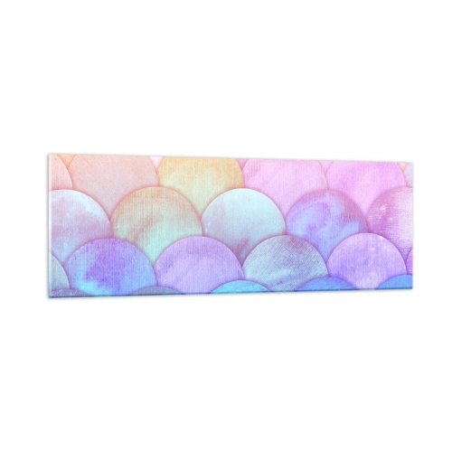 Glastavla - Bild på glas - Pärlskal - 90x30 cm