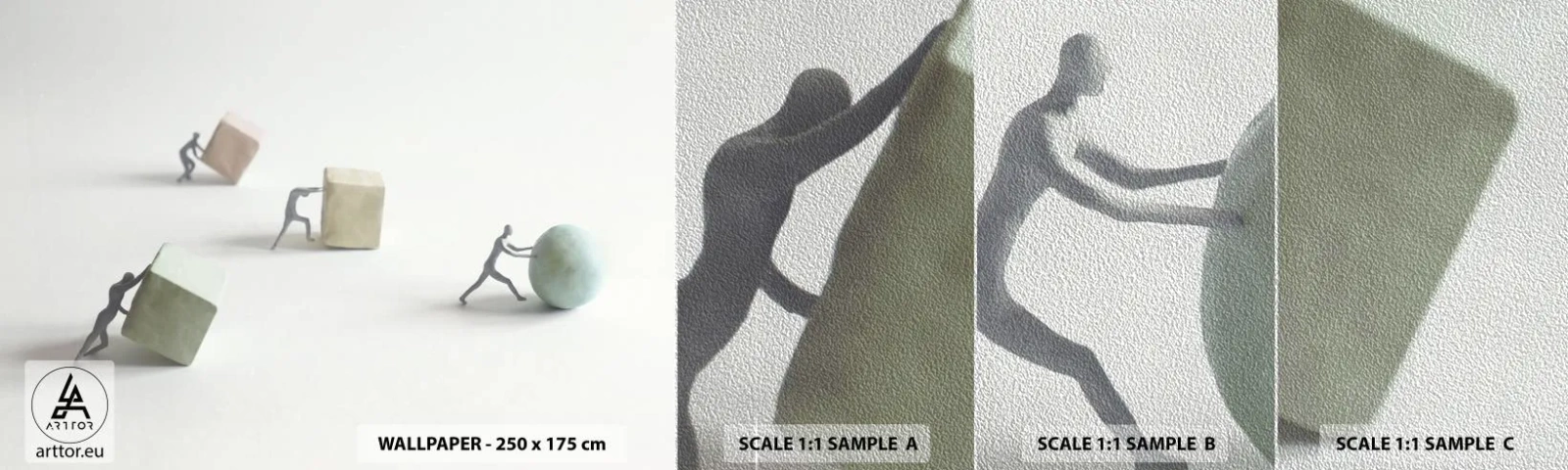 Provbit av fototapet Premium Sand - Livet leker - Abstraktion, människor, Arbete - 100x30 cm