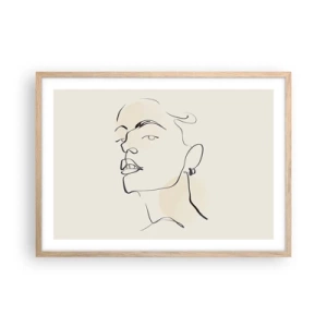 Affisch i ram av ljusek - Stolt blick - 70x50 cm