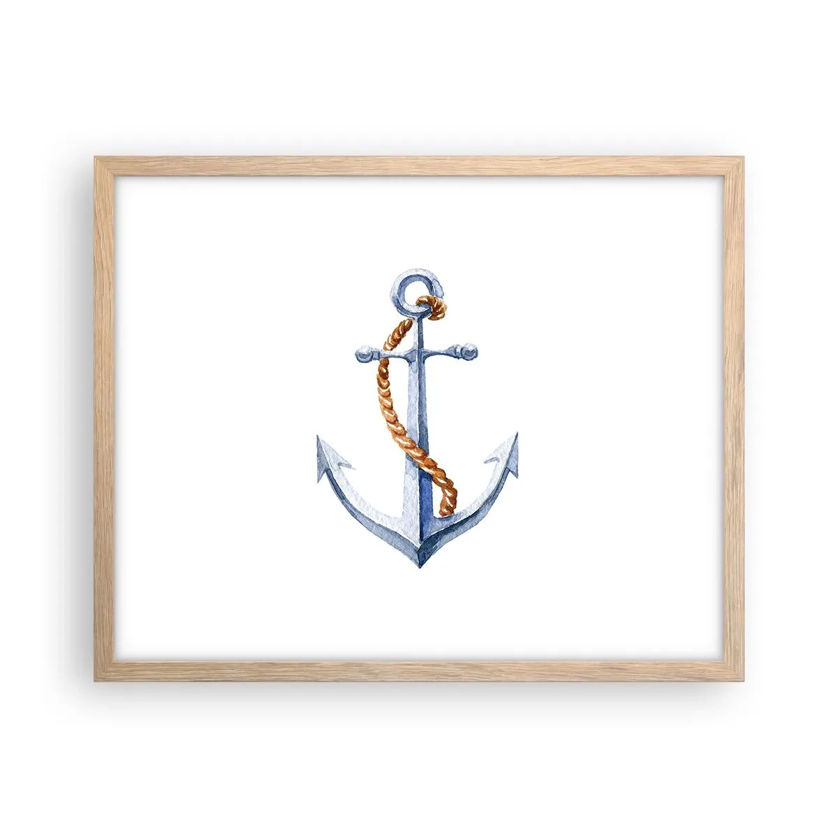 Affisch i ram av ljusek - Heja äventyret! - 50x40 cm