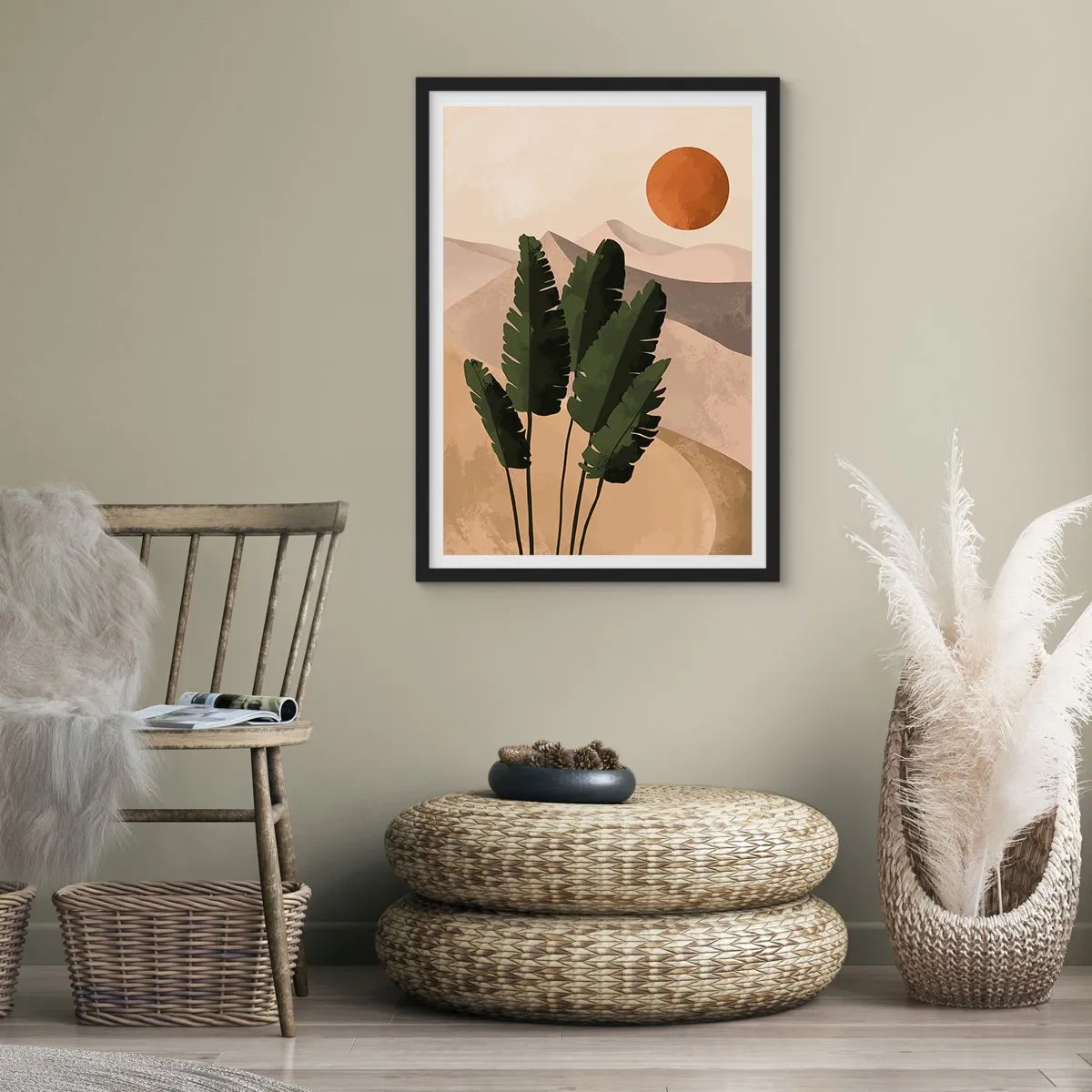 Affisch i svart ram - Livets triumf - 40x50 cm