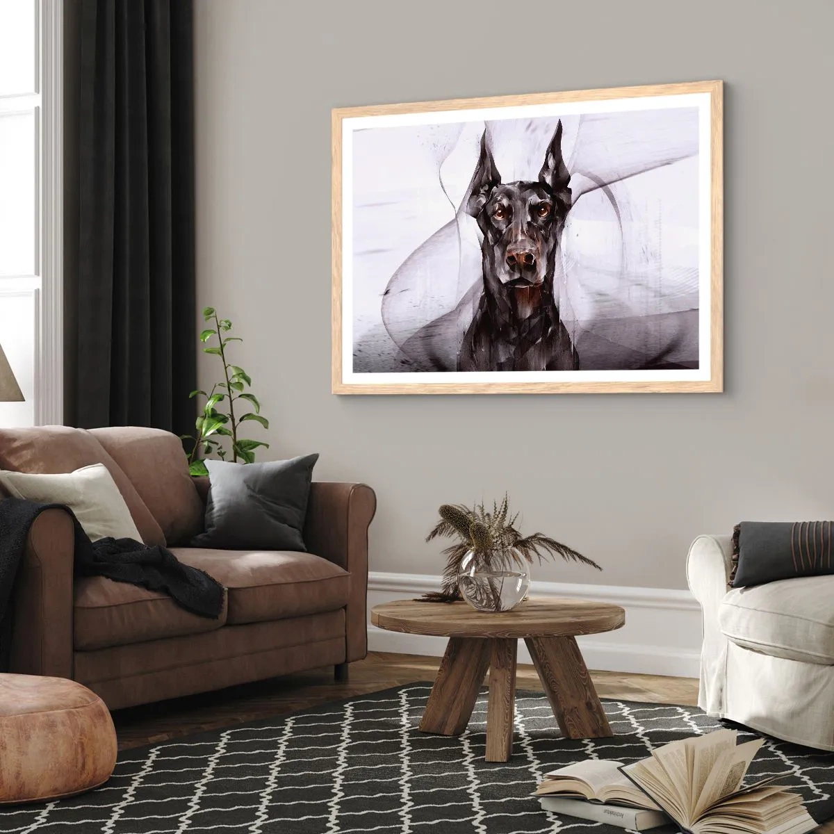 Affisch i ram av ljusek - Rasren - 91x61 cm