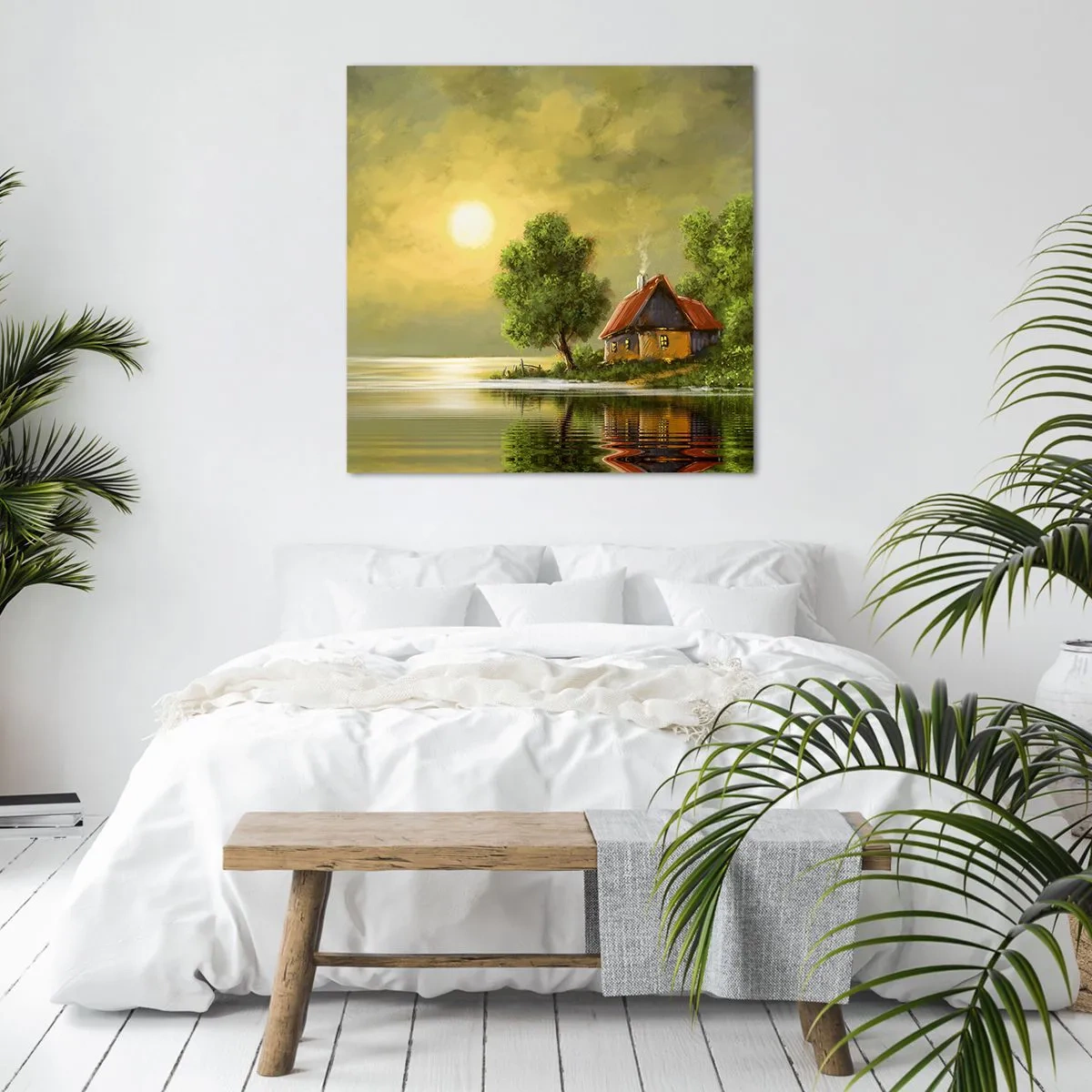 Canvastavla - Bild på duk - Vackert som från en bild - 70x70 cm