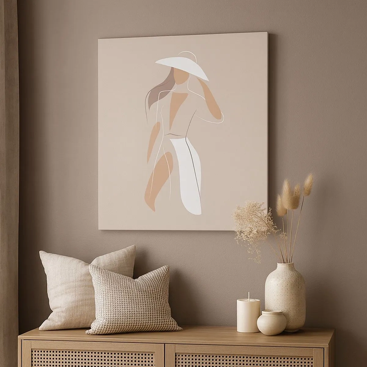 Canvastavla - Bild på duk - Mode är lek - 30x30 cm