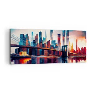 Canvastavla - Bild på duk - Fenomenala New York - 120x50 cm