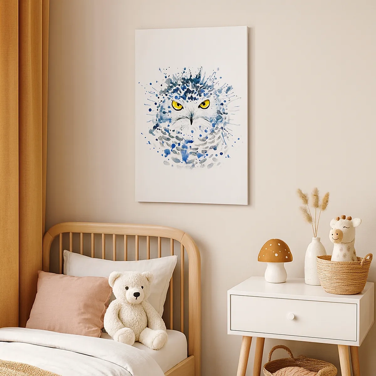 Canvastavla - Bild på duk - Rakt in i ögonen - 50x70 cm