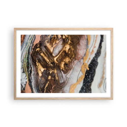 Affisch i ram av ljusek - Jordens element - 70x50 cm