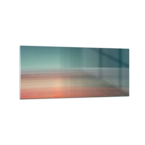 Glastavla - Bild på glas - Abstraktion: ljusvågor - 120x50 cm