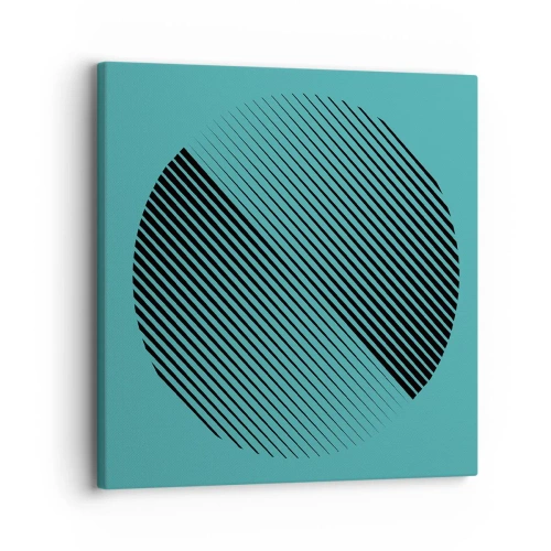 Canvastavla - Bild på duk - Cirkeln - en geometrisk variation - 30x30 cm