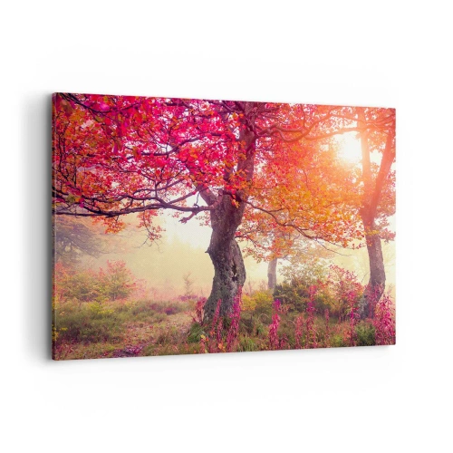 Canvastavla - Bild på duk - Våldsam blommande - 120x80 cm