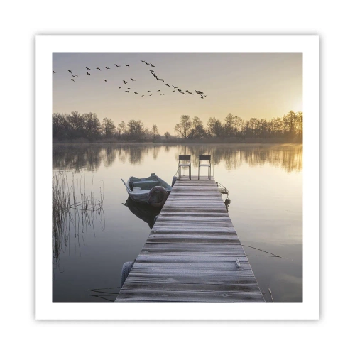 Affisch - Kommer tillbaka om en viss tid - 60x60 cm