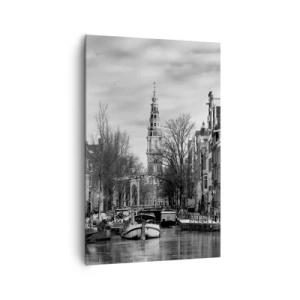 Canvastavla - Bild på duk - Amsterdam stämning - 80x120 cm
