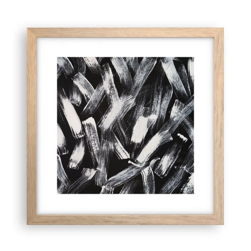 Affisch i ram av ljusek - Abstraktion i industriell anda - 30x30 cm