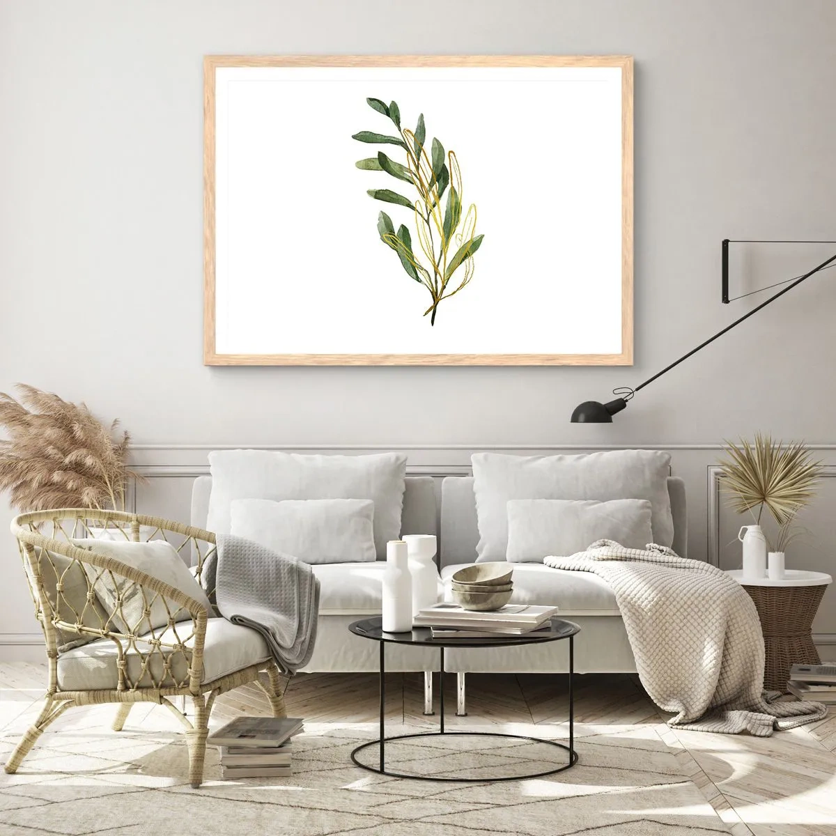 Affisch i ram av ljusek - Allt som är gott - 40x30 cm