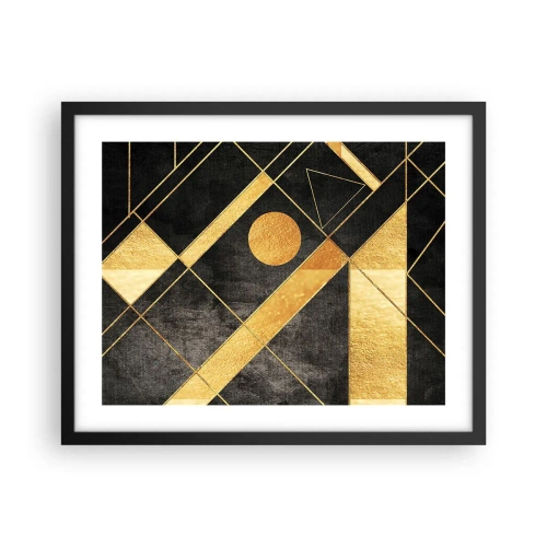 Affisch i svart ram - Öknens sol - 50x40 cm