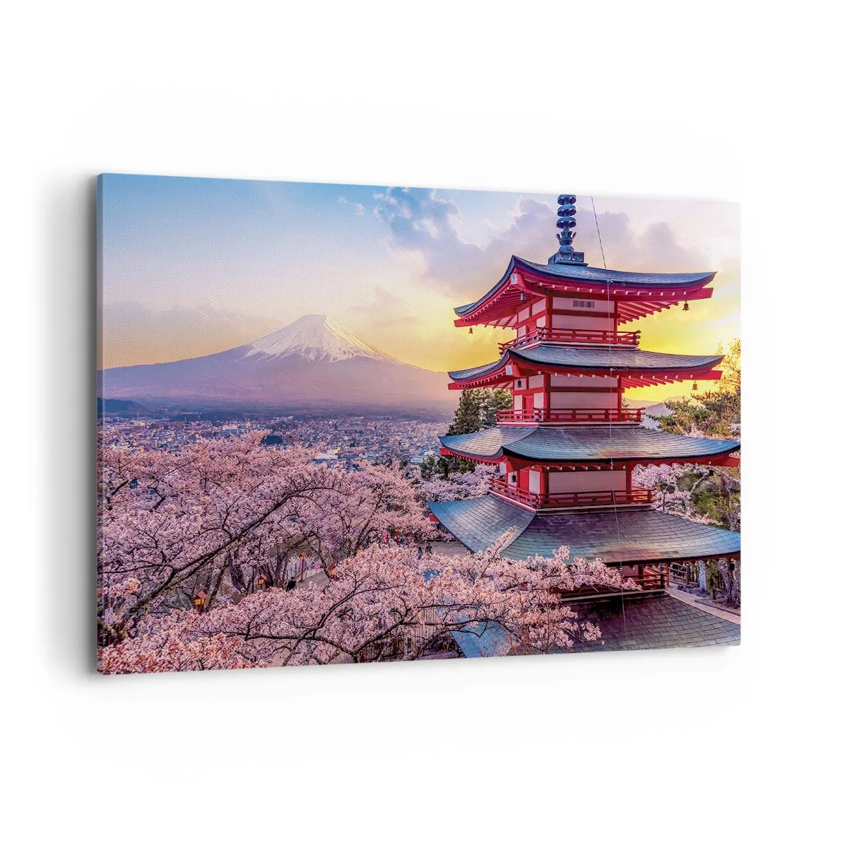 Canvastavla - Bild på duk - Essens av den japanska andan - 100x70 cm