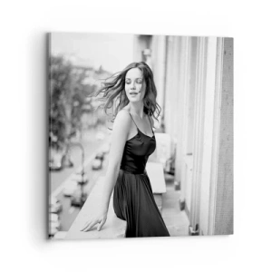 Canvastavla - Bild på duk - Säkert en Parisbo - 70x70 cm