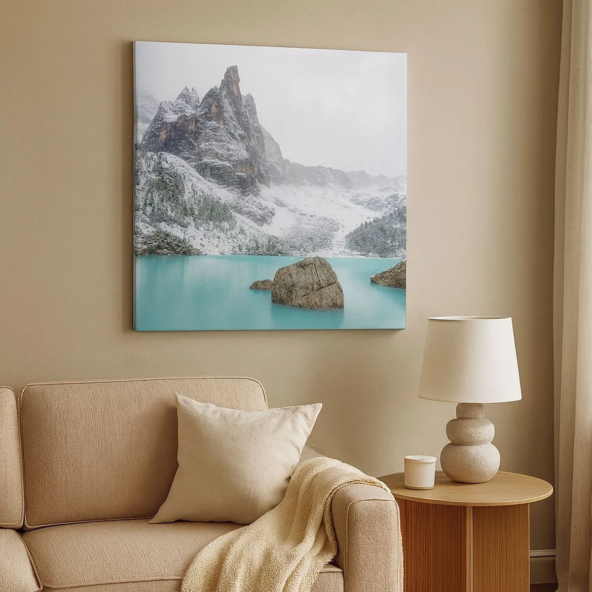 Canvastavla - Bild på duk - På vakt - 30x30 cm