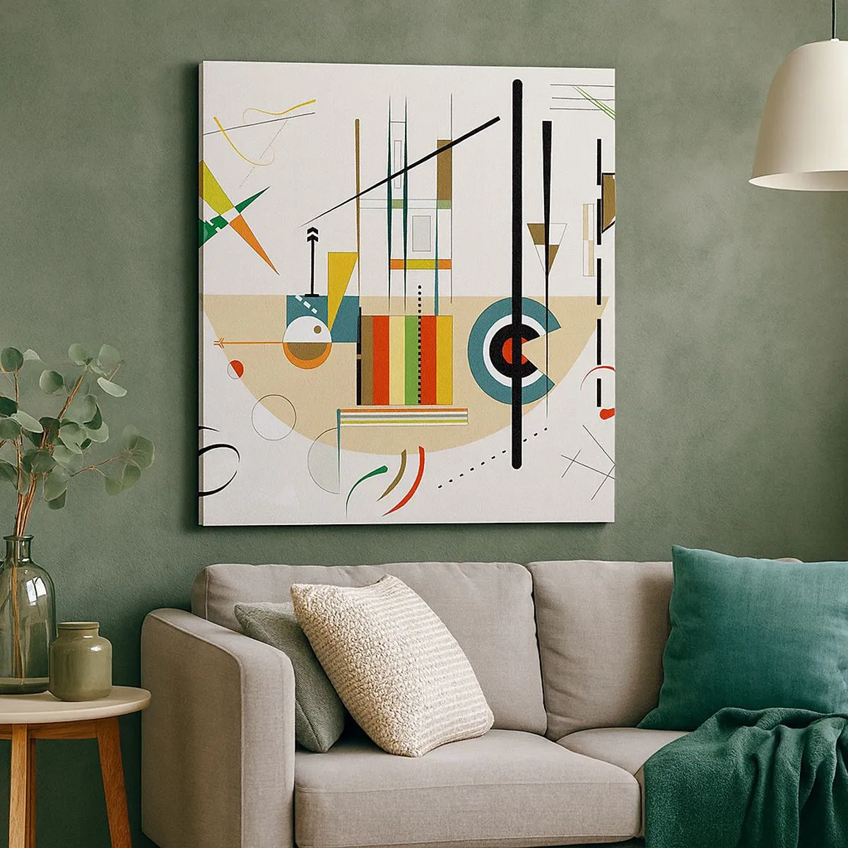 Canvastavla - Bild på duk - Så världen skrattar - 30x30 cm