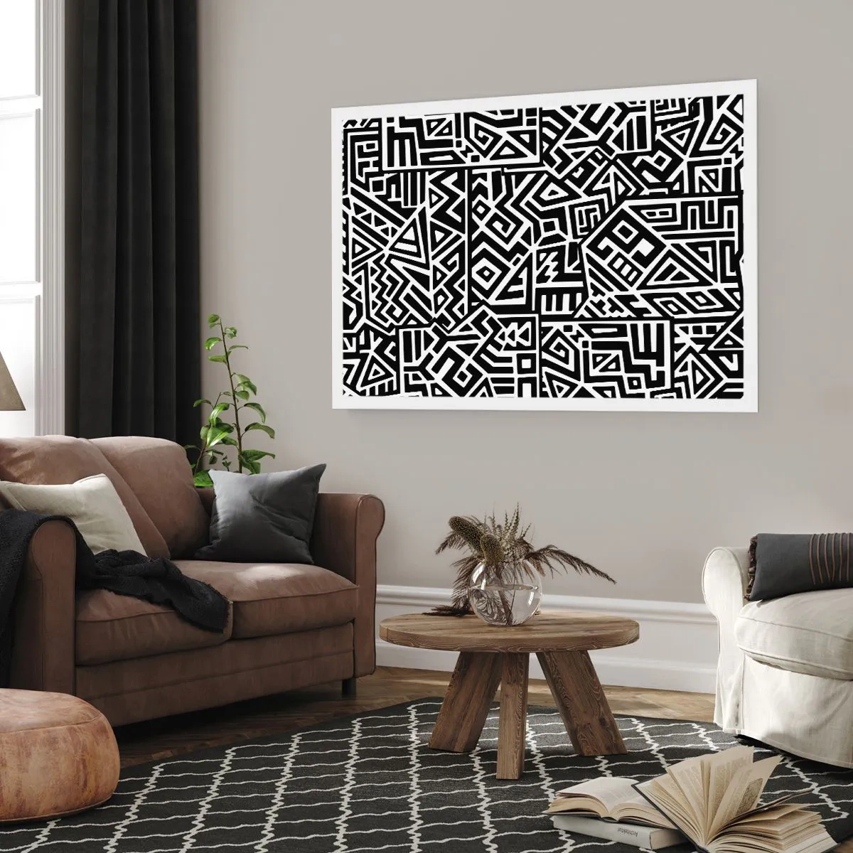 Affisch - Prekolumbisk komposition - 70x50 cm