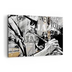 Canvastavla - Bild på duk - I New Yorks rytm - 100x70 cm