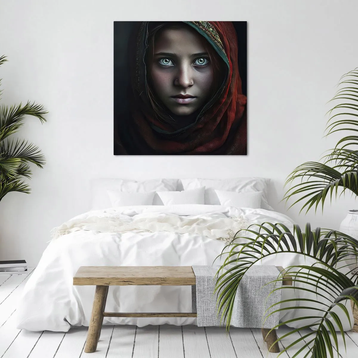 Canvastavla - Bild på duk - Östlig prinsessa - 40x40 cm