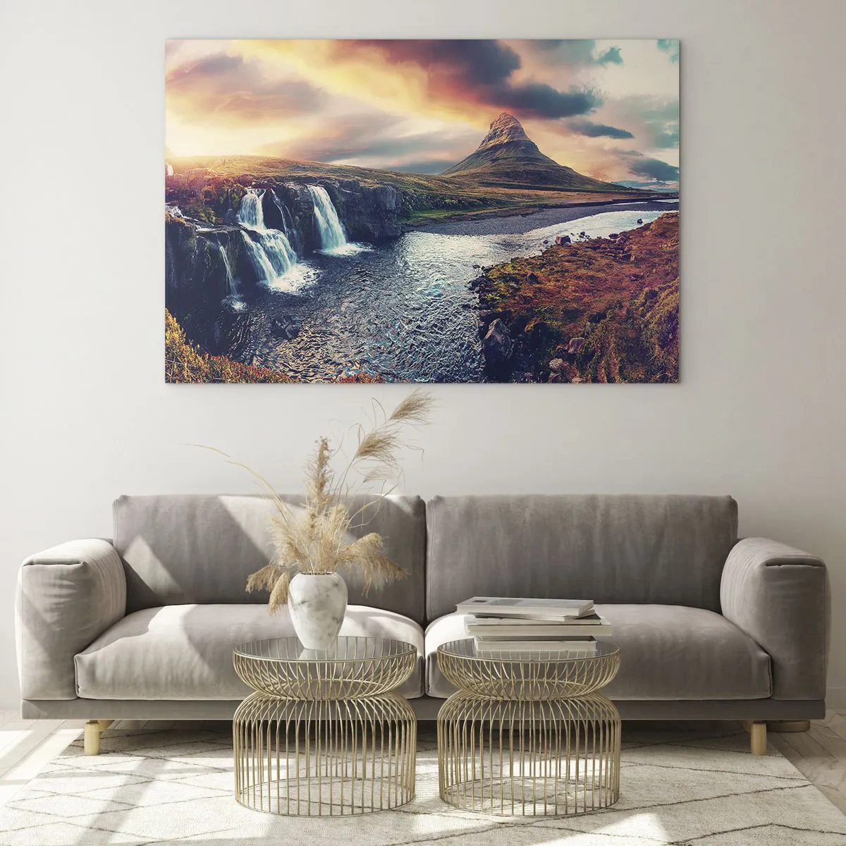 Glastavla - Bild på glas - I naturens majestät - 120x80 cm