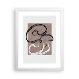 Affisch i vit ram - Komposition - sökande efter fullständighet - 30x40 cm