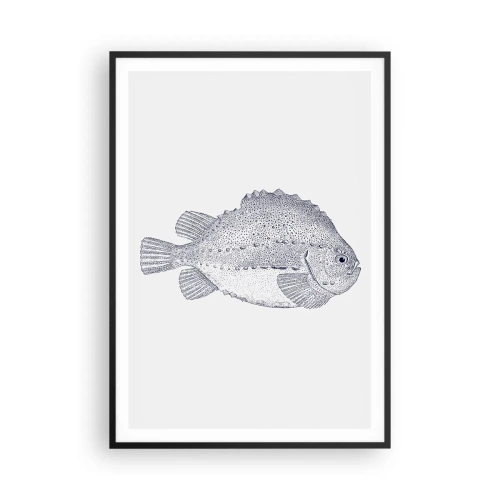 Affisch i svart ram - Till naturforskarens album - 70x100 cm