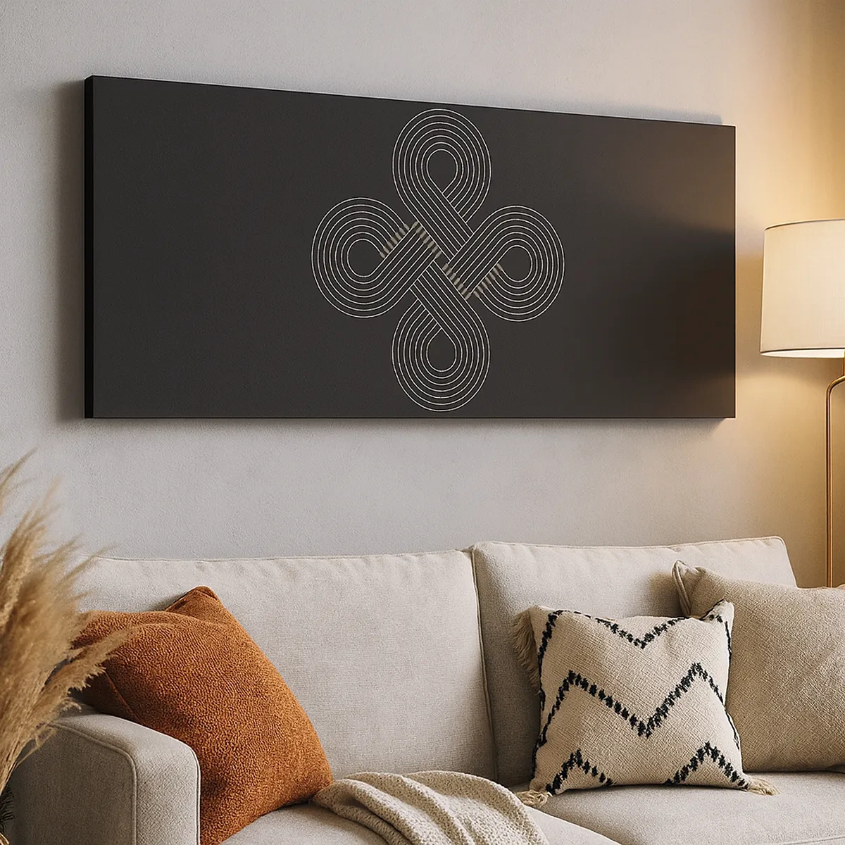 Canvastavla - Bild på duk - I keltisk anda - 30x30 cm